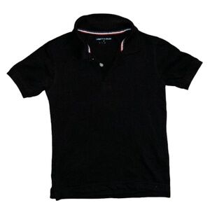 Liberty Valor kids black polo shirt short sleeved collared 5T